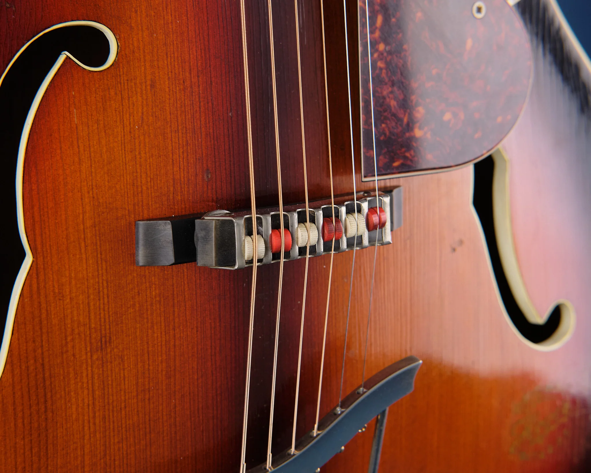 1950s Hoyer Esquire Red Burst - Image 10