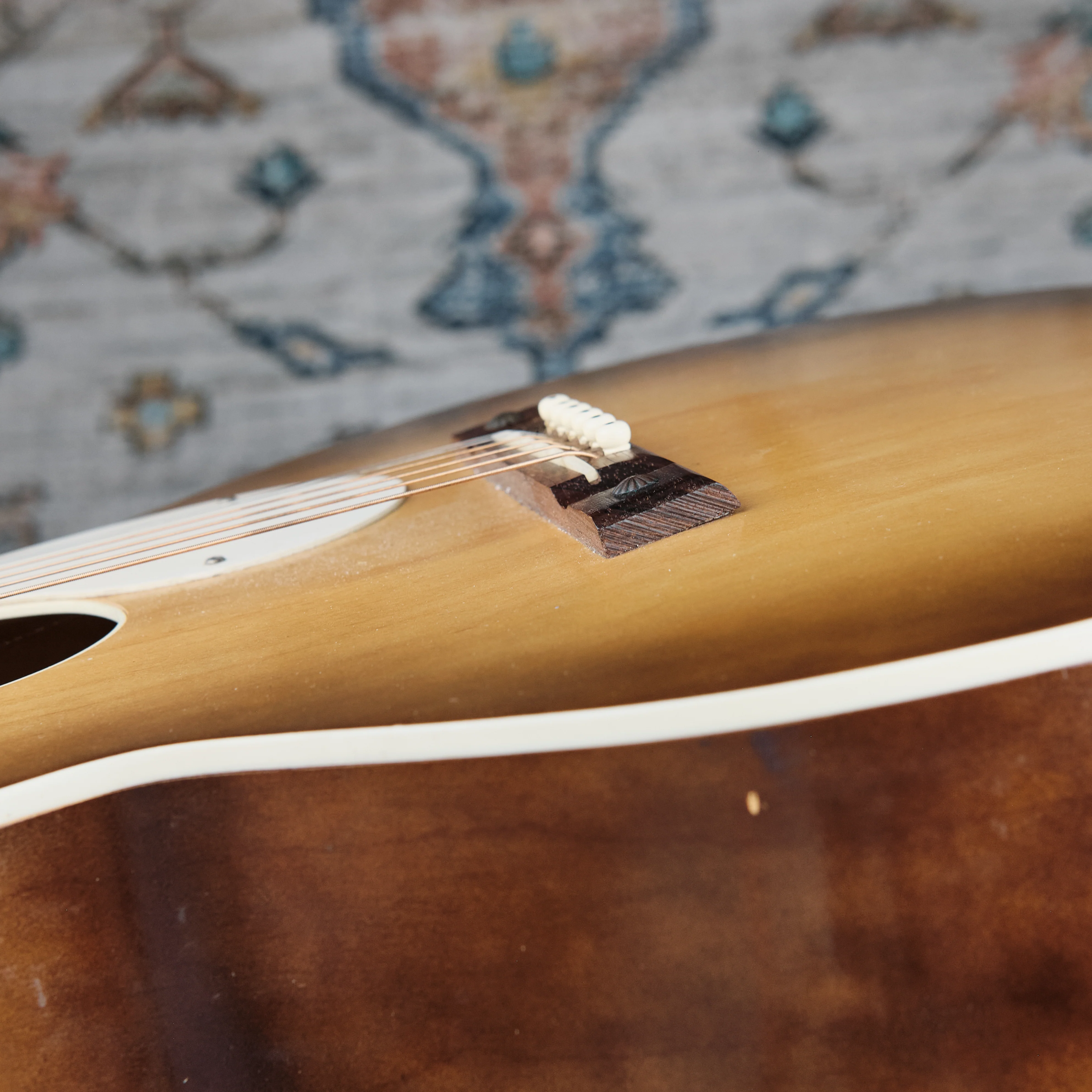 1960s Airline Flat-Top Acoustic Sunburst - Image 7