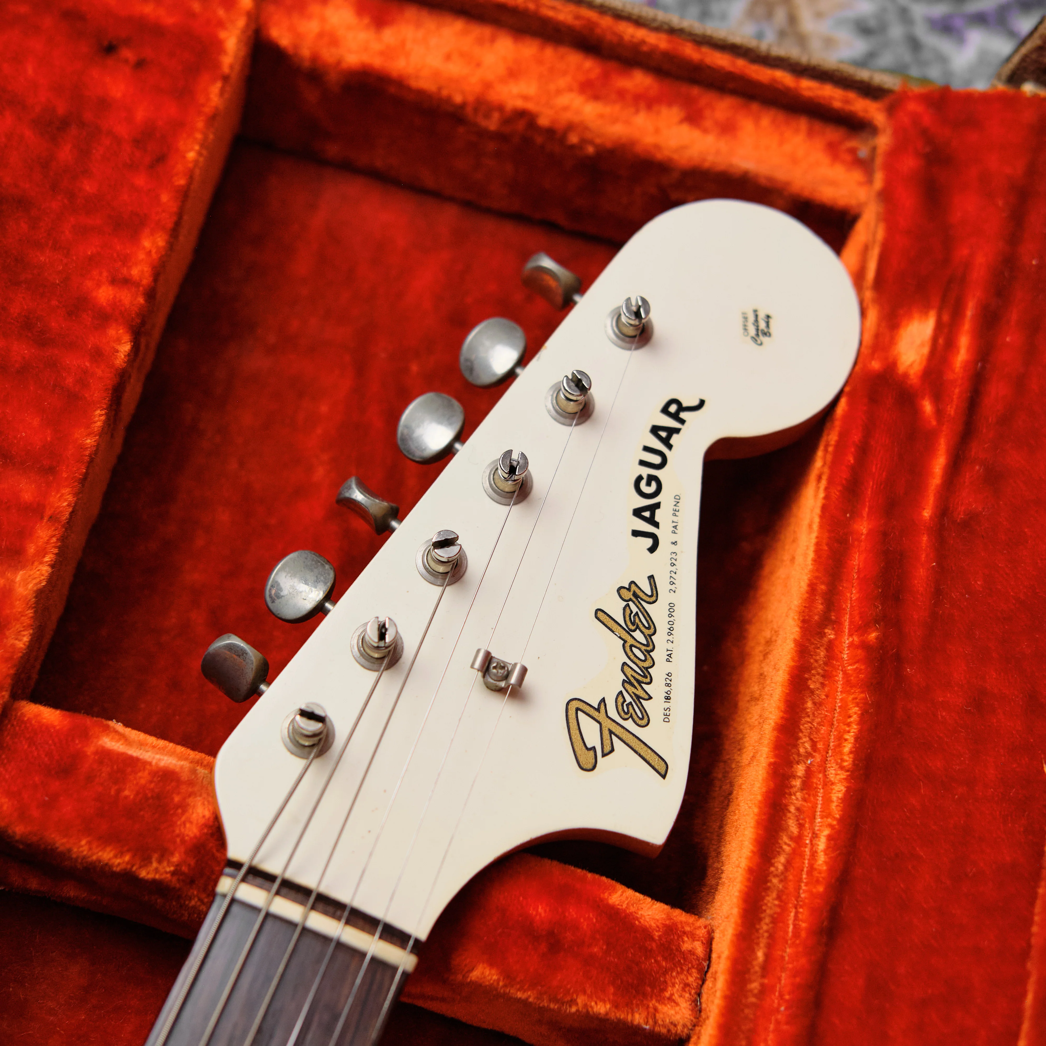 1963 Fender Jaguar Olympic White Matching Headstock - Image 11