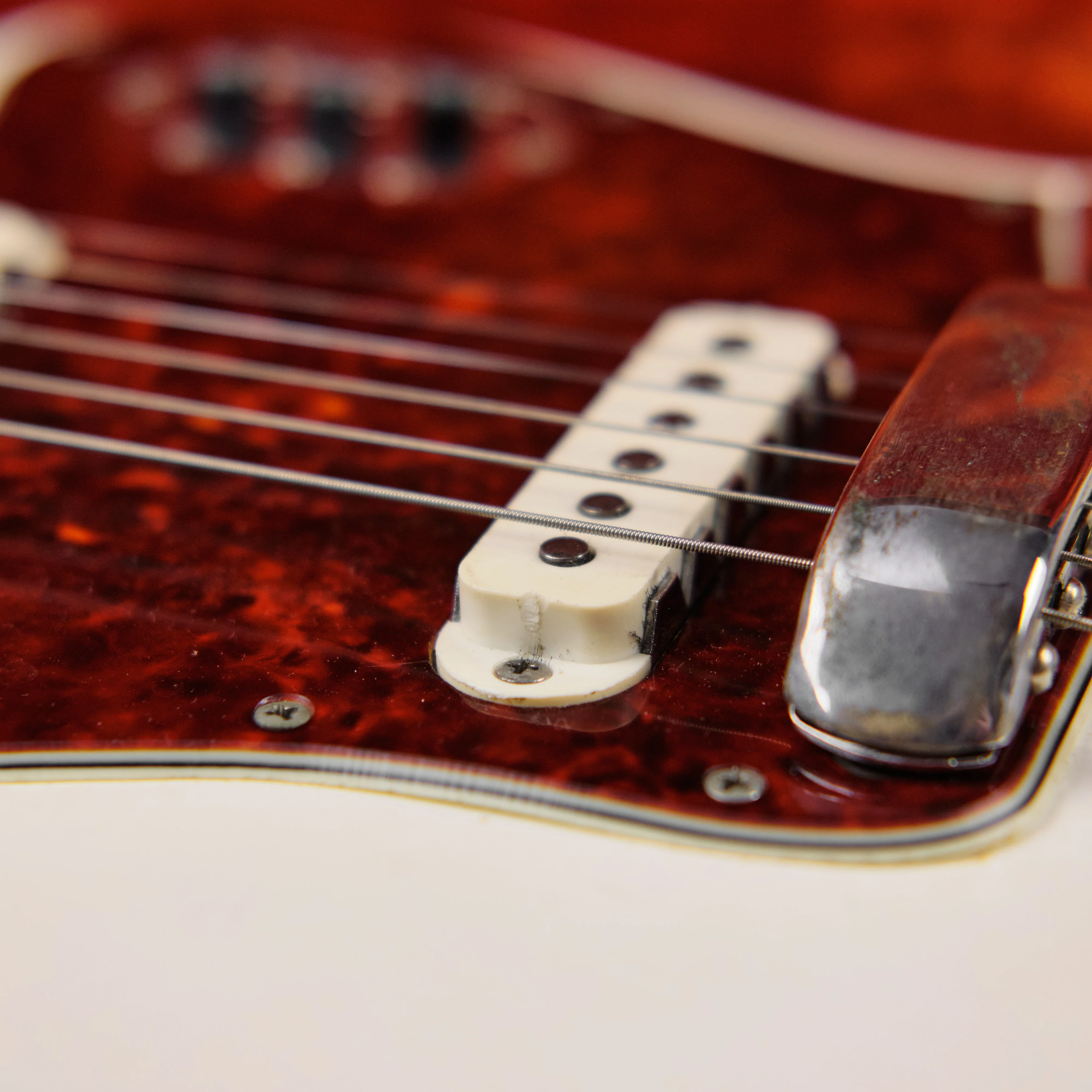 1963 Fender Jaguar Olympic White Matching Headstock - Image 23