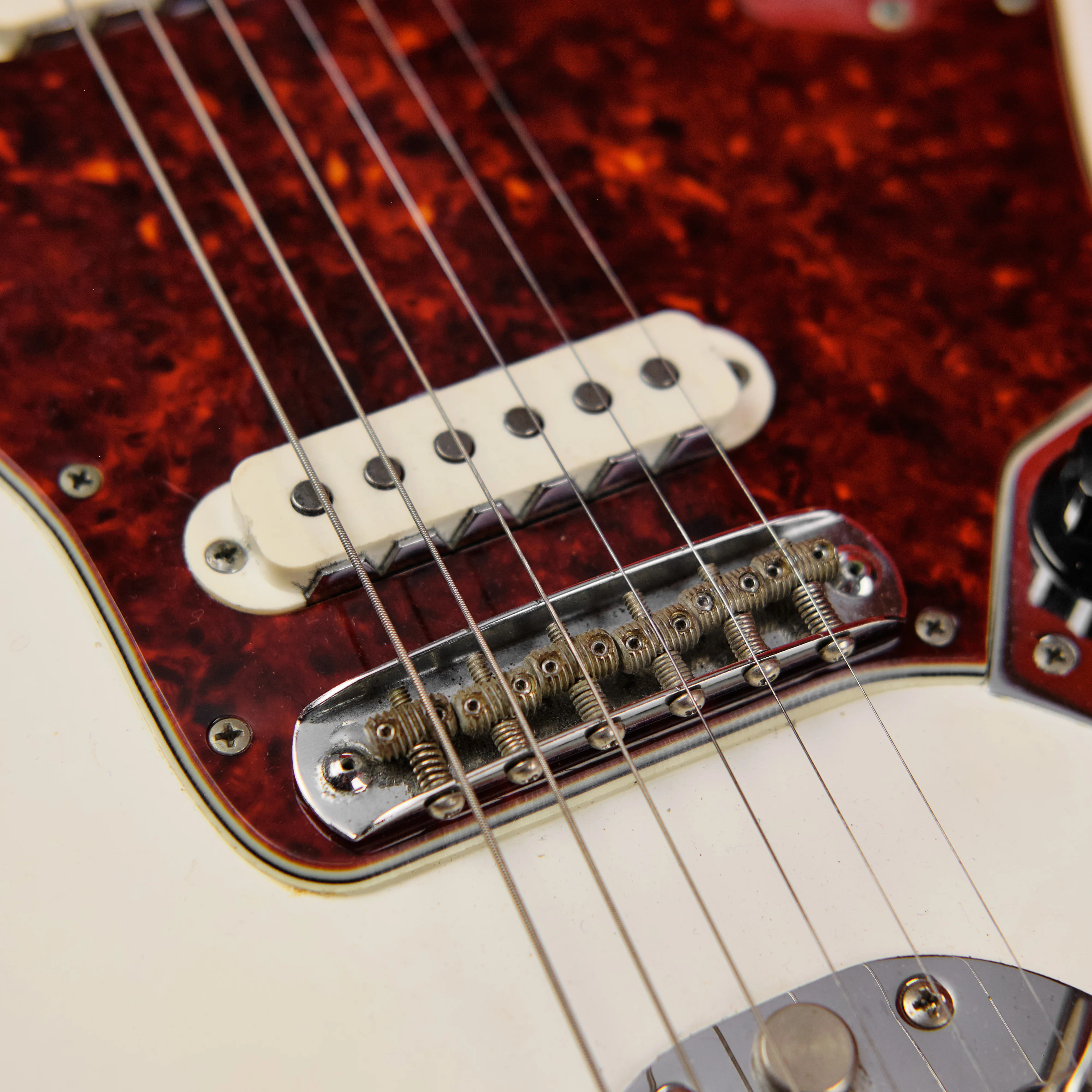 1963 Fender Jaguar Olympic White Matching Headstock - Image 9