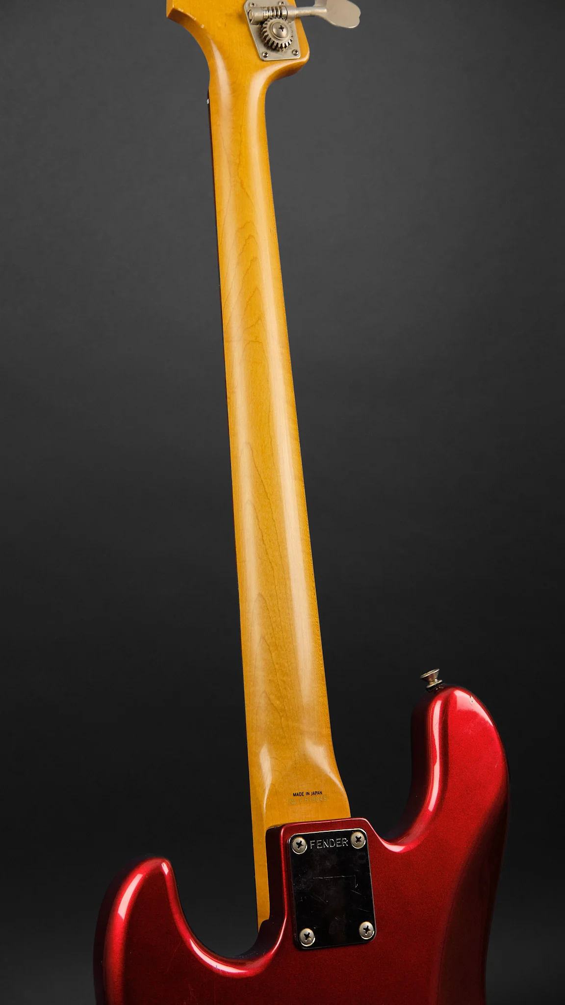 1986 Fender MIJ JB-406 Jazz Bass Candy Apple Red - Image 8