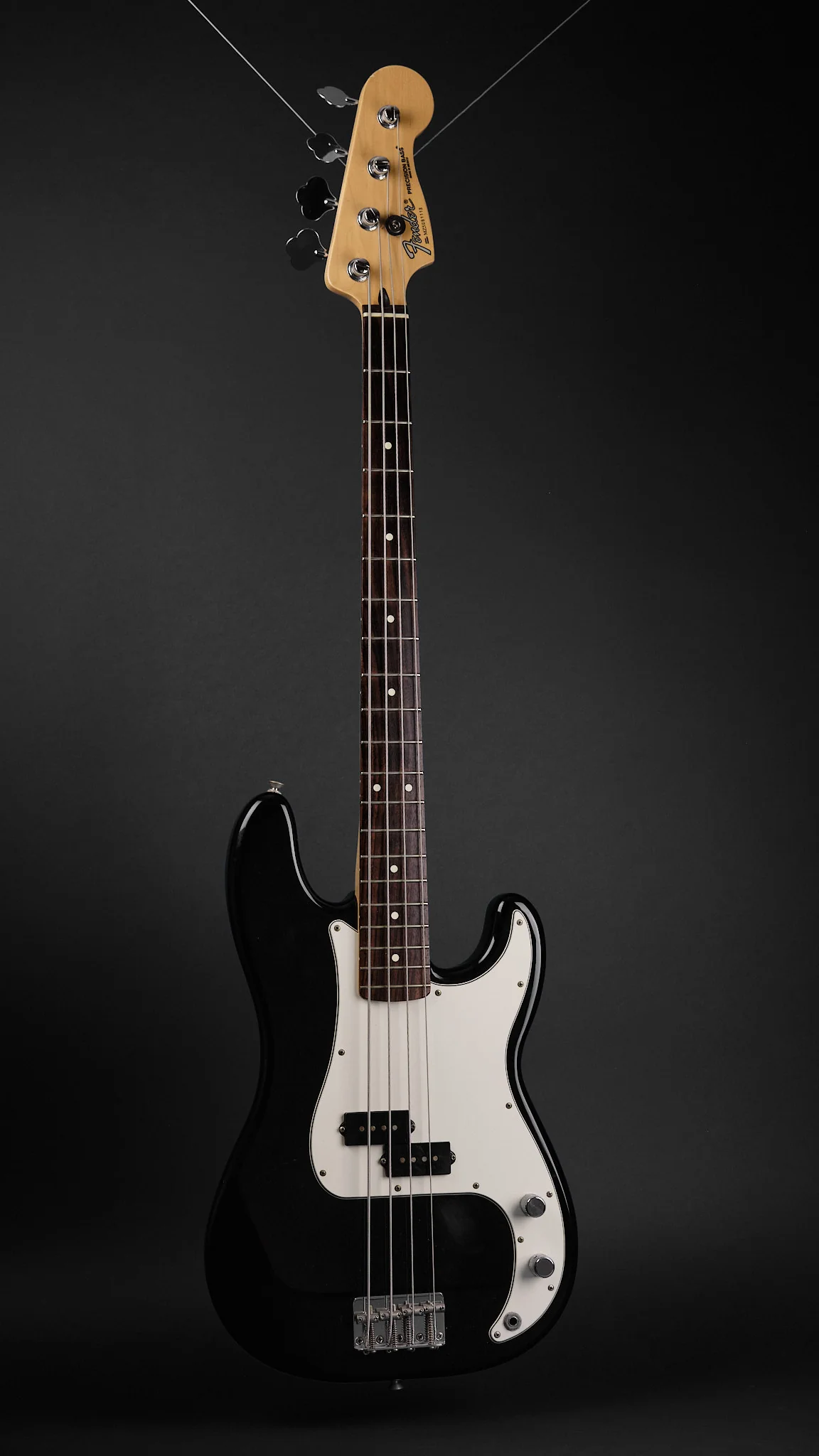 2006 Fender MIM Standard Precision Bass Black - Image 3
