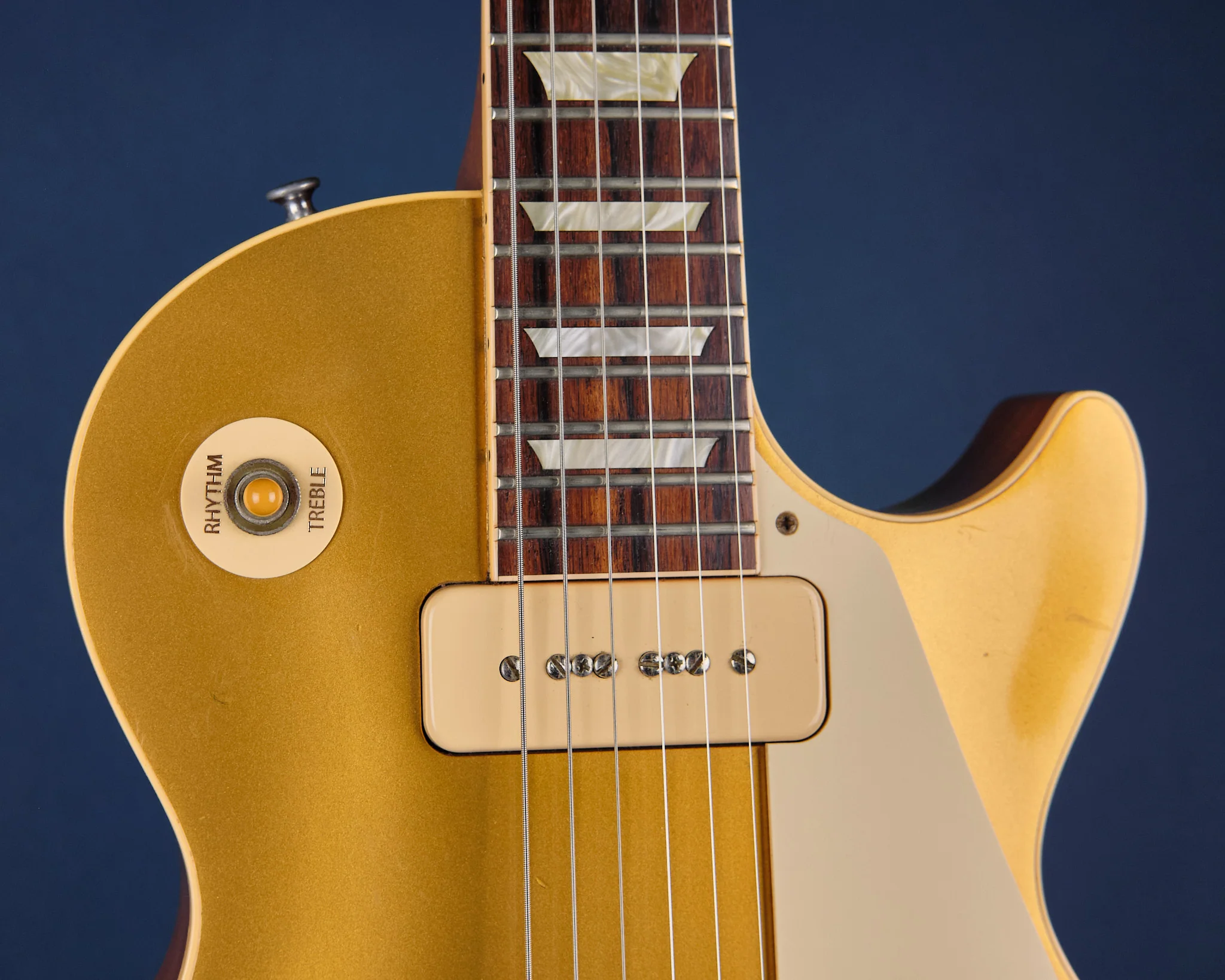2007 Gibson Les Paul R6 Custom Shop Gold Top - Image 9