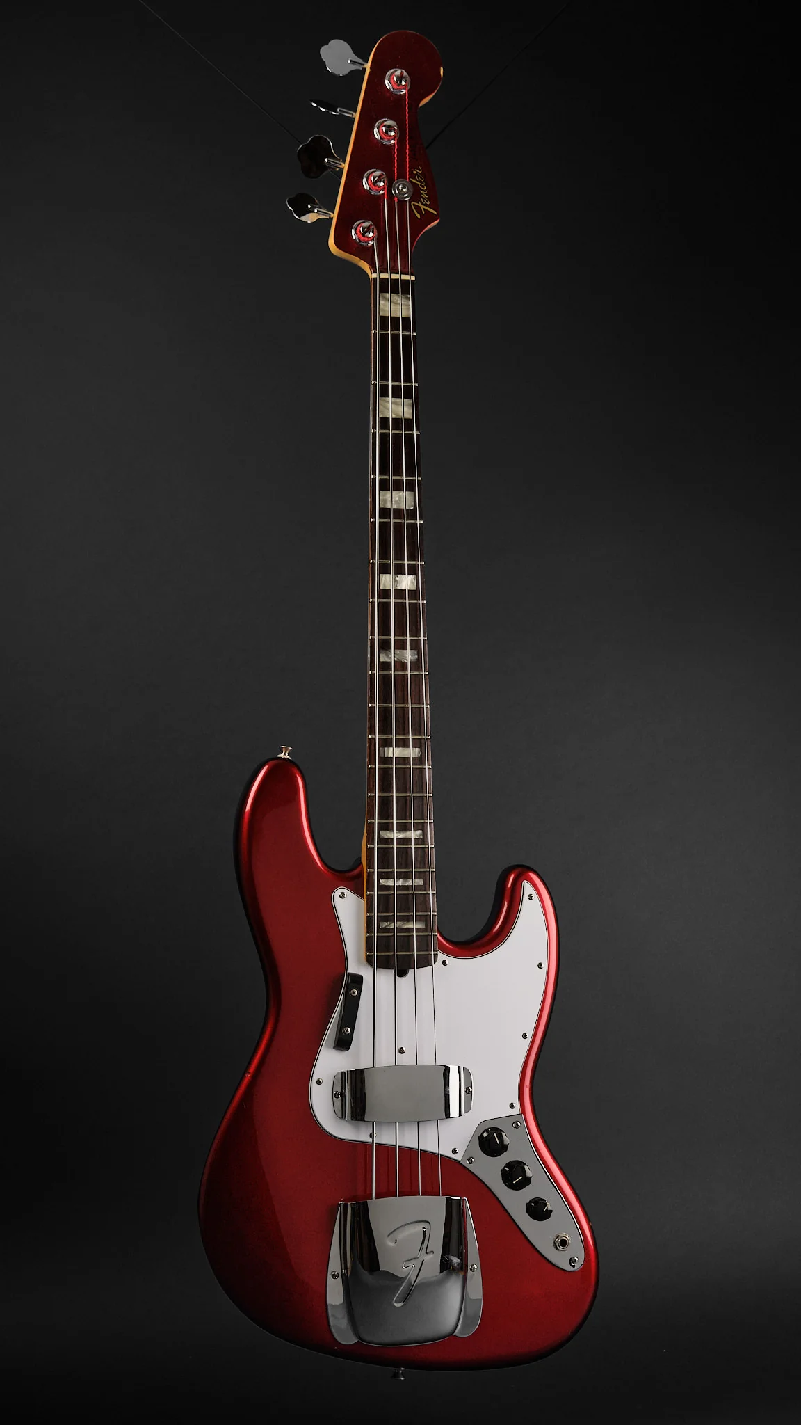 2010 Fender USA Jazz Bass 50th Anniversary Candy Apple Red - Image 4