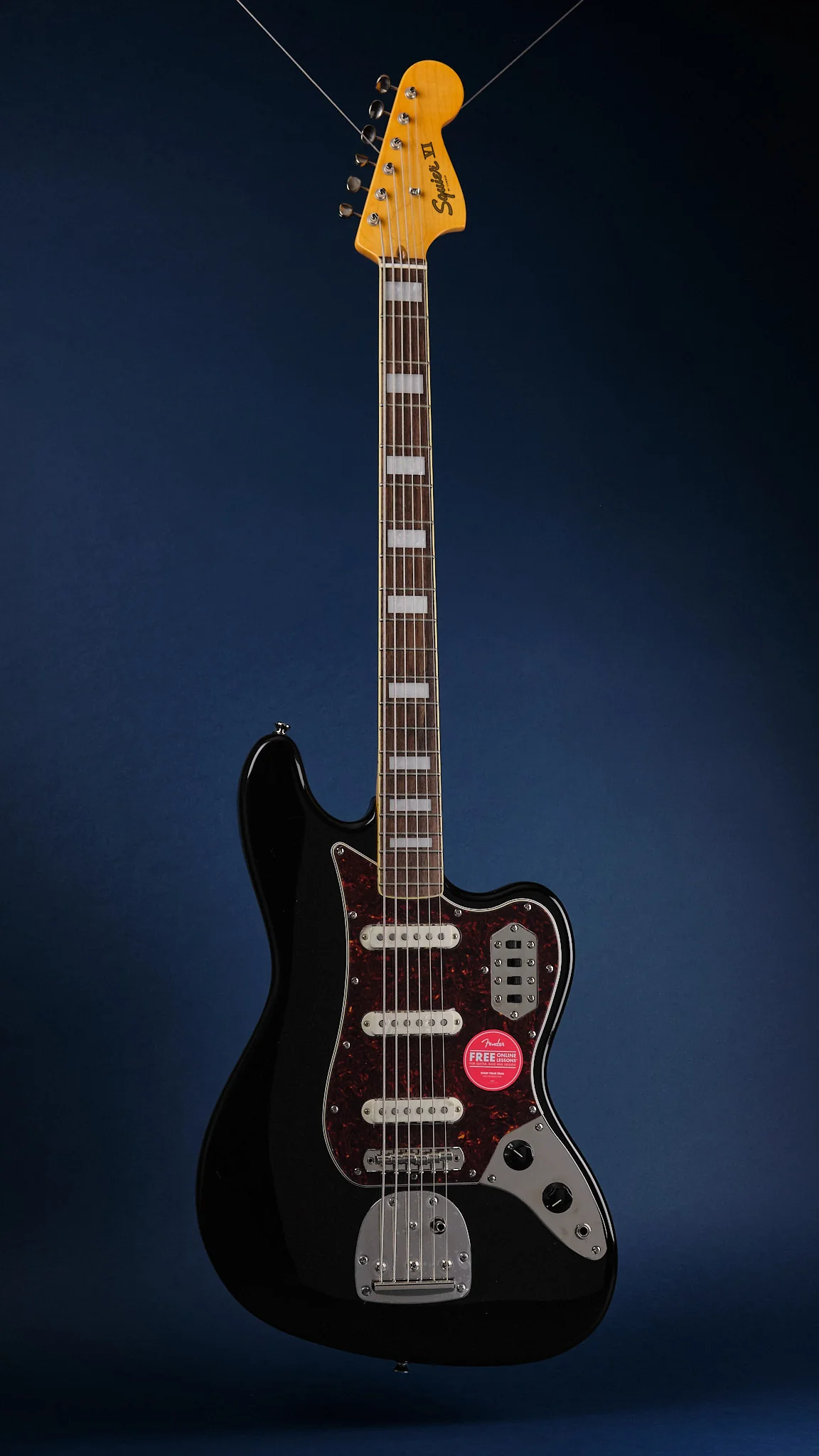 2024 Squier Classic Vibe Bass VI Black - Image 4