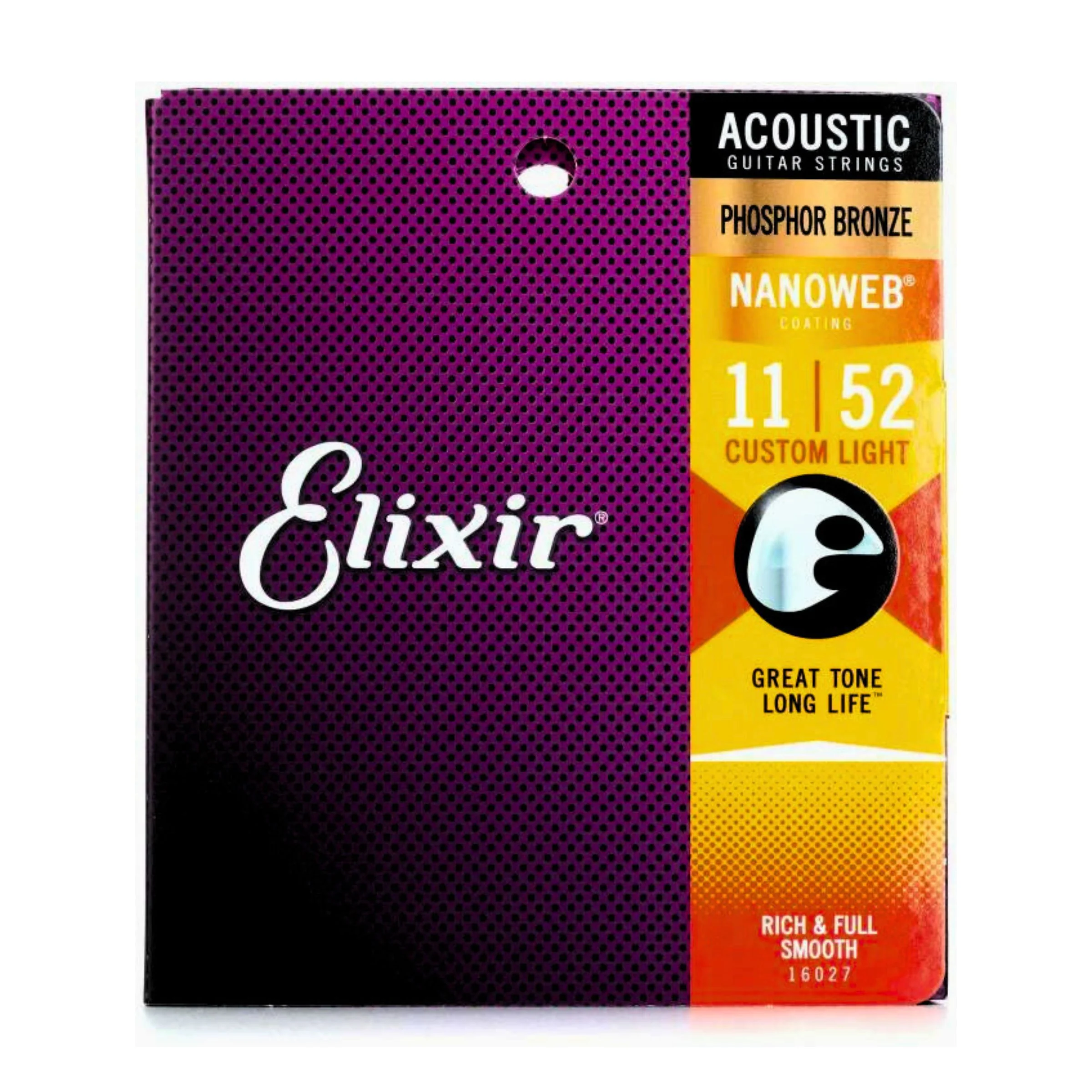 Elixir Nanoweb Phosphor Bronze Acoustic Guitar Strings - Image 2