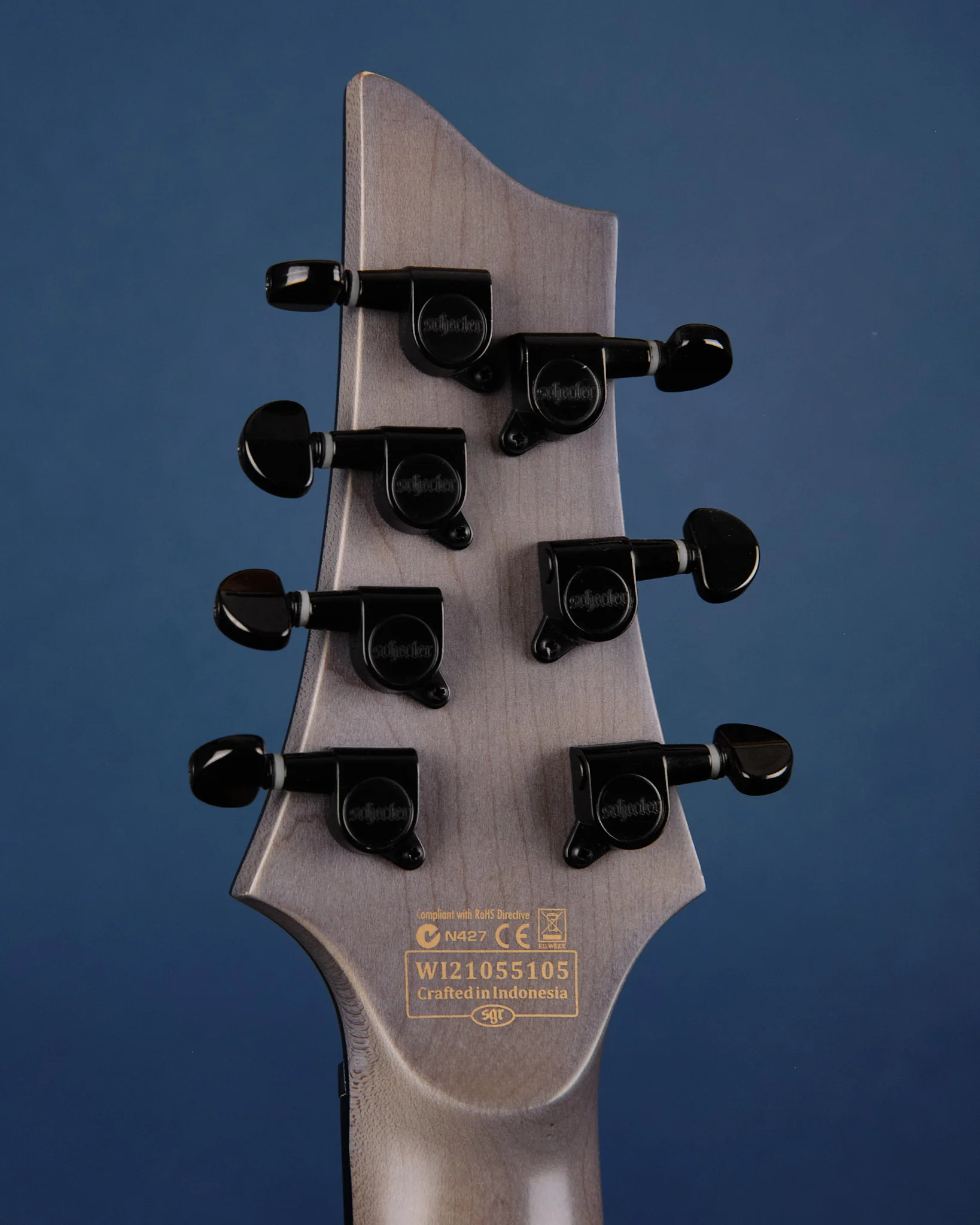 Schecter Omen Elite-7 Charcoal Burst (Second-Hand) - Image 6