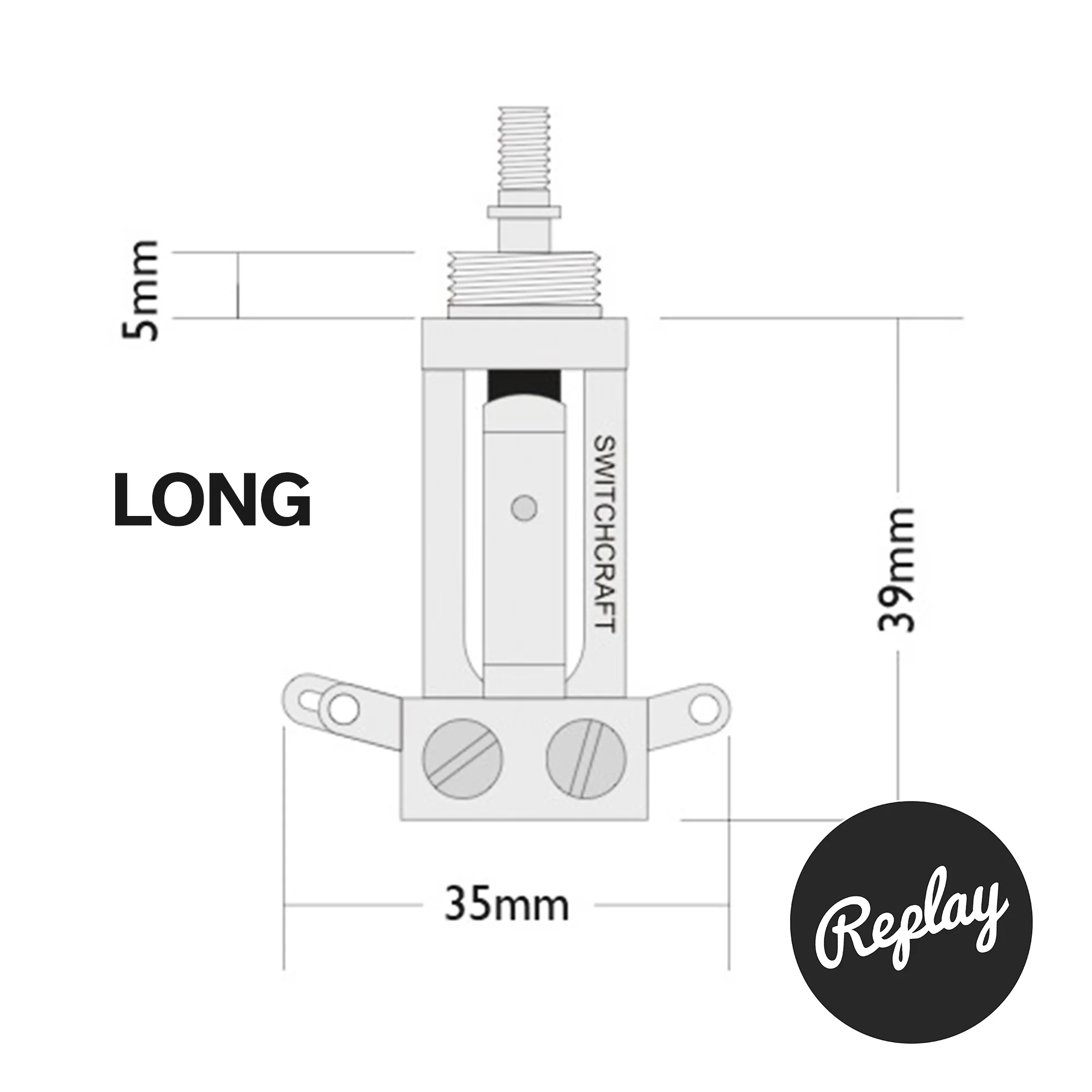 Switchcraft 3-Way 'Long' Toggle Switch - Image 3